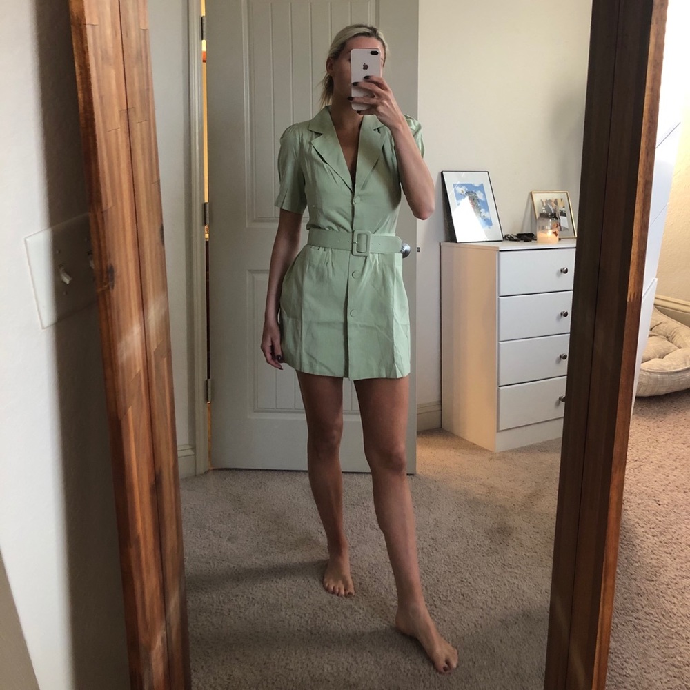 Mint green dress